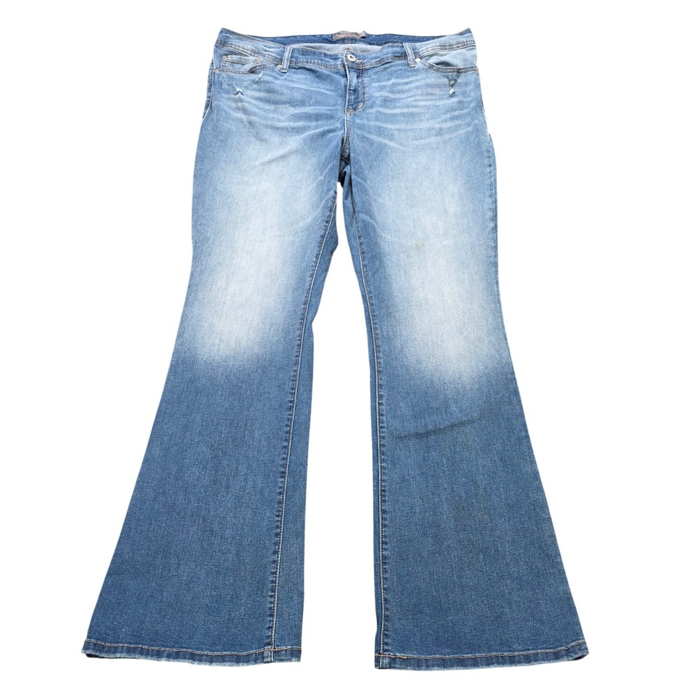 Torrid Luxe Slim Boot Jeans Women's Size 20T Blue Medium Wash Stretch Denim